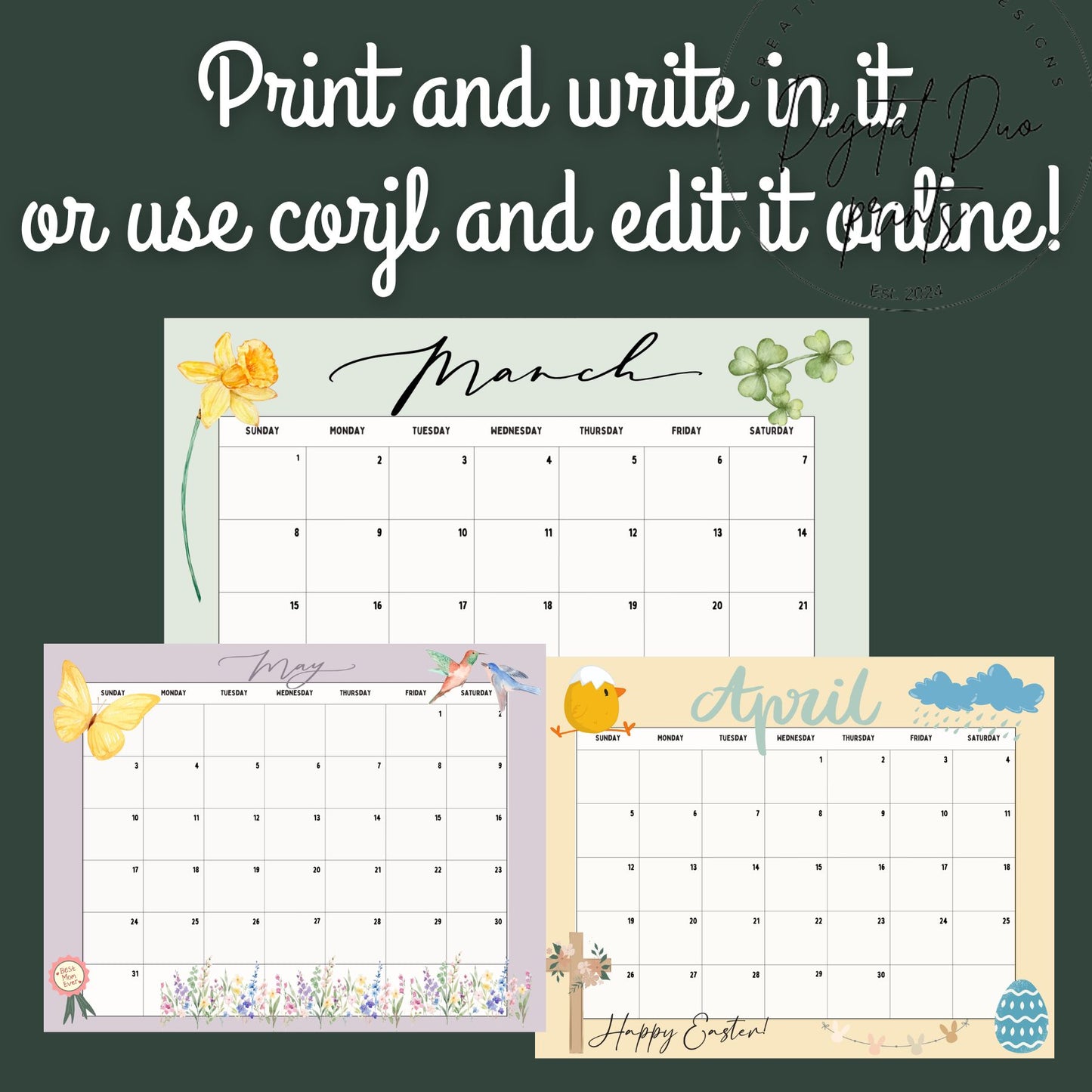 2026 Downloadable and Printable Calendar