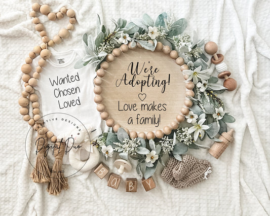 Editable Digital Adoption Announcement gender nuetral for Social Media